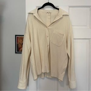 Djerf Avenue Terry On The Go Shirt Cream